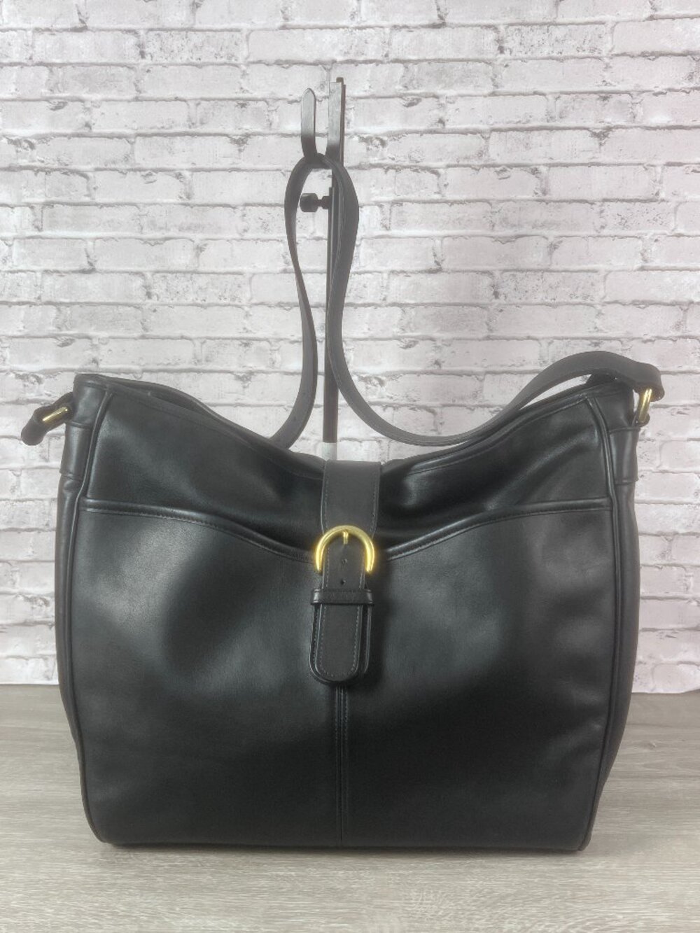Vintage Coach XL Studio Bag Style 4081 in BLACK Leather,